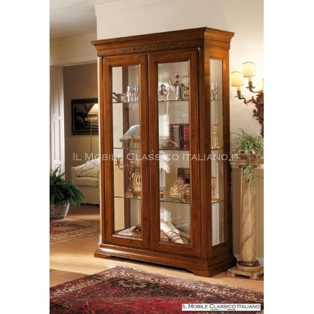 Vitrina de salón en madera maciza