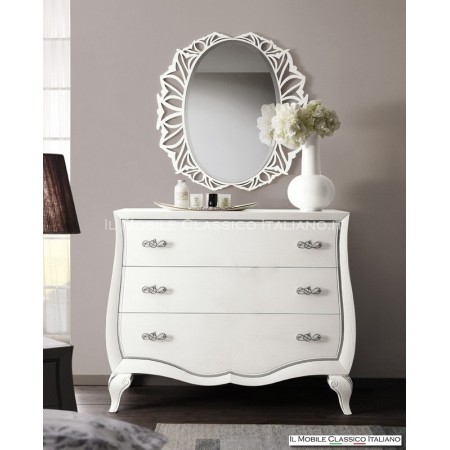 Brushed ash dresser with 3 drawers