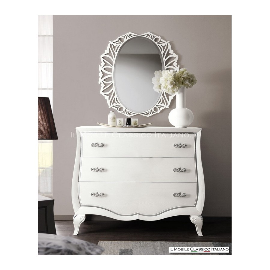 Brushed ash dresser with 3 drawers