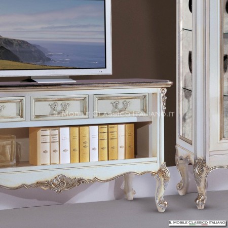 TV Standstil 700 mit handgemachten Schnitzereien