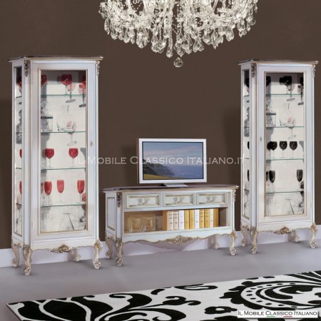 Composición de soporte de TV y ventanas en estilo Provenza 700