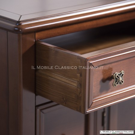 Credenza con cassetti in legno con coda di rondine - Il Mobile Classico Italiano