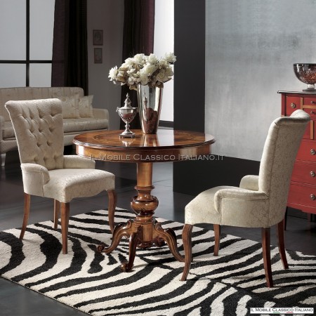 Armchair with armrests