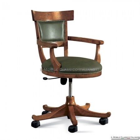 Silla giratoria con reposabrazos