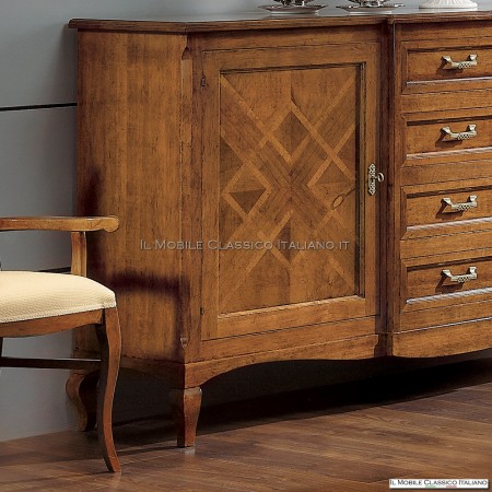 Madia in legno con intarsio