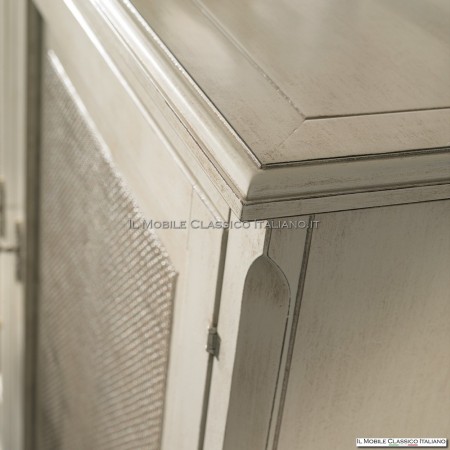 White wooden sideboard