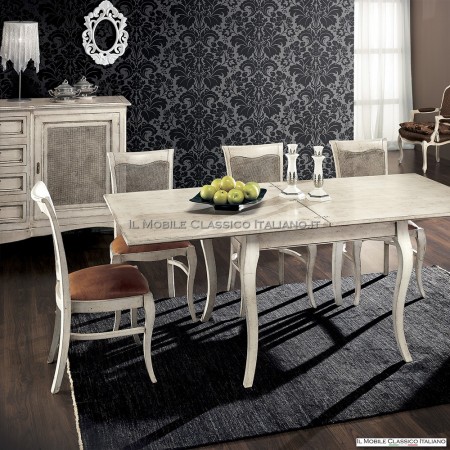 White wooden sideboard