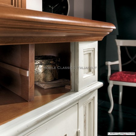 Sideboard in Weiß und Holz  Die klassischen italienischen Möbel