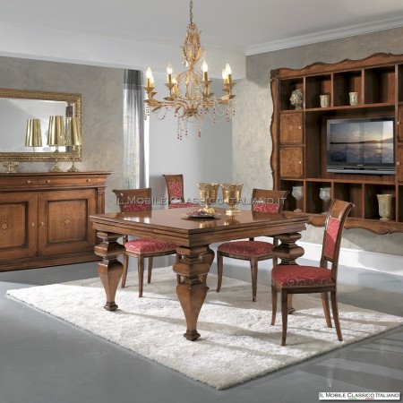 Square wooden table - The Classic Furniture