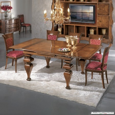 Mesa cuadrada de madera - The Classic Furniture