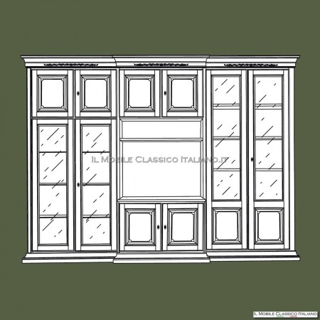 Pared equipada con Intaglio