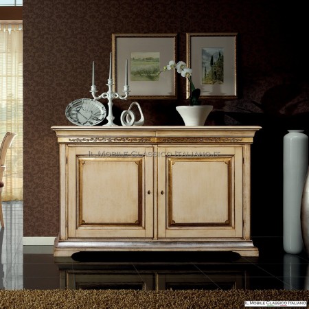 Classic ivory lacquered sideboard - The Italian Classic Furniture
