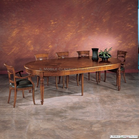 Tavolo rotondo allungabile sala da pranzo