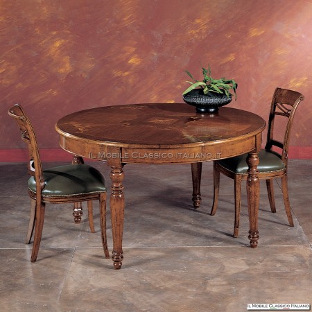 Mesa de comedor redonda extensible