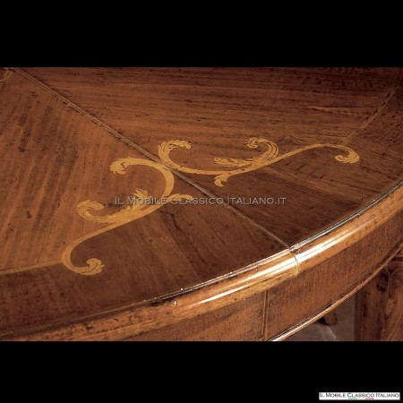 Table de salle à manger ronde extensible