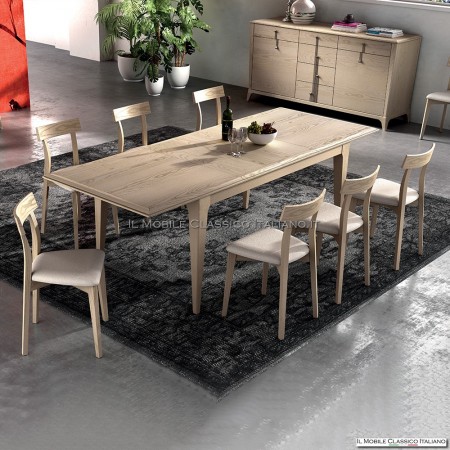 Modern extendable rectangular table