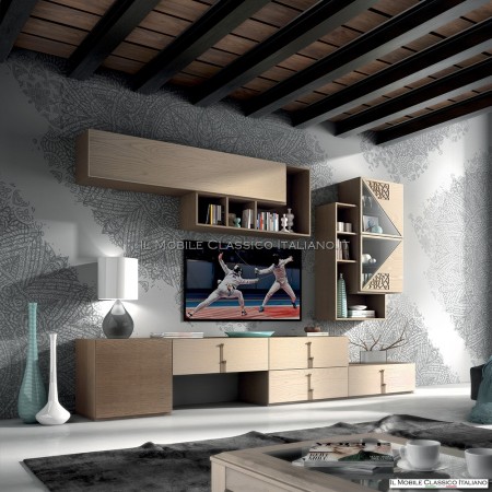 Modern equipped wall living room