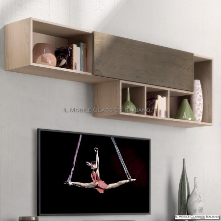 Ausgestattete Wand mit modernem Design