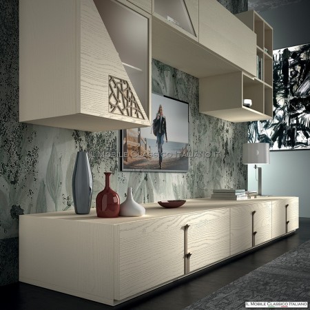 Modern ausgestattete Wand für Wohnzimmer