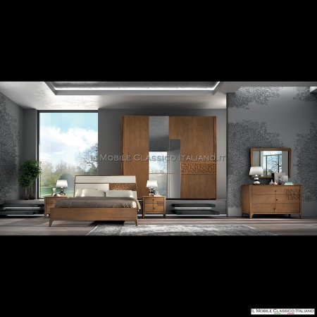 Manhattan wooden mirror