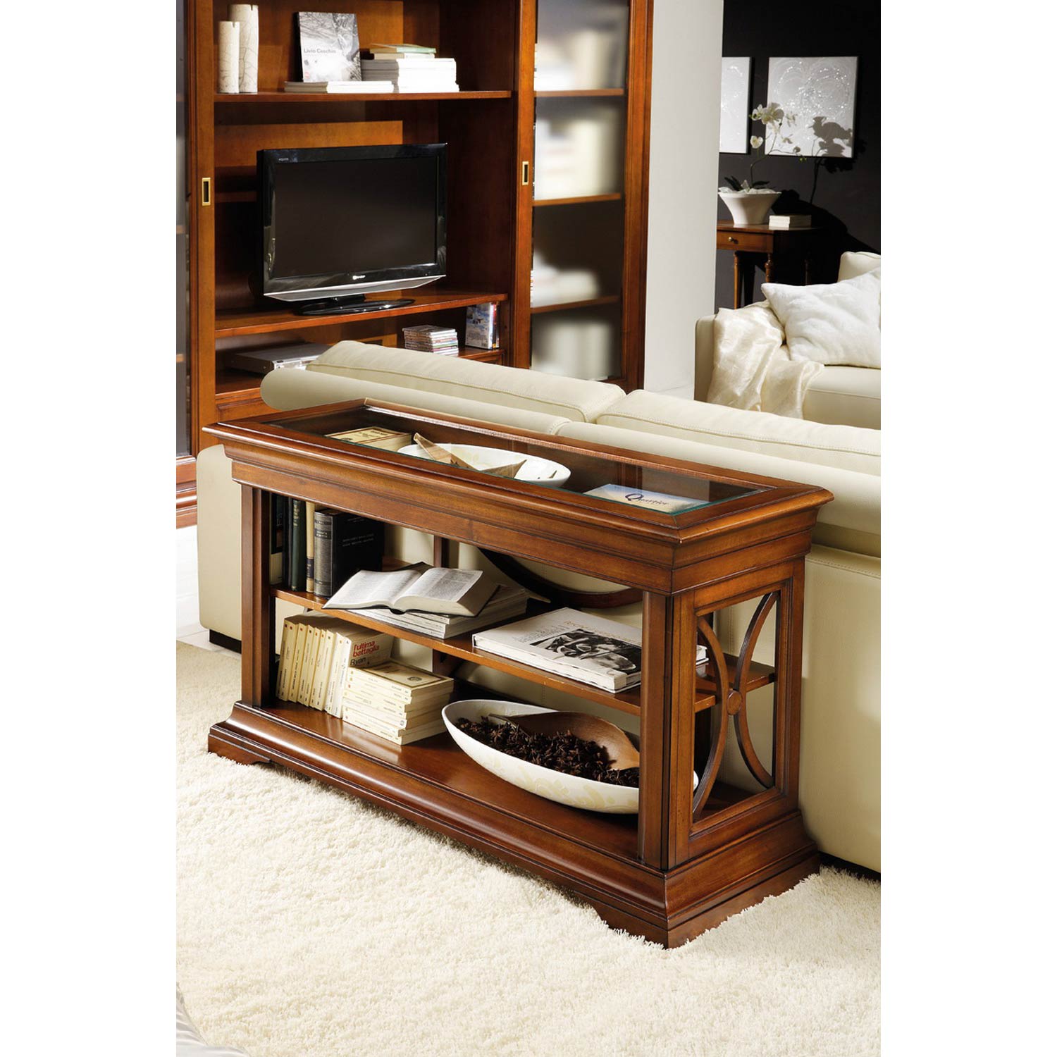 mobile libreria retro divano