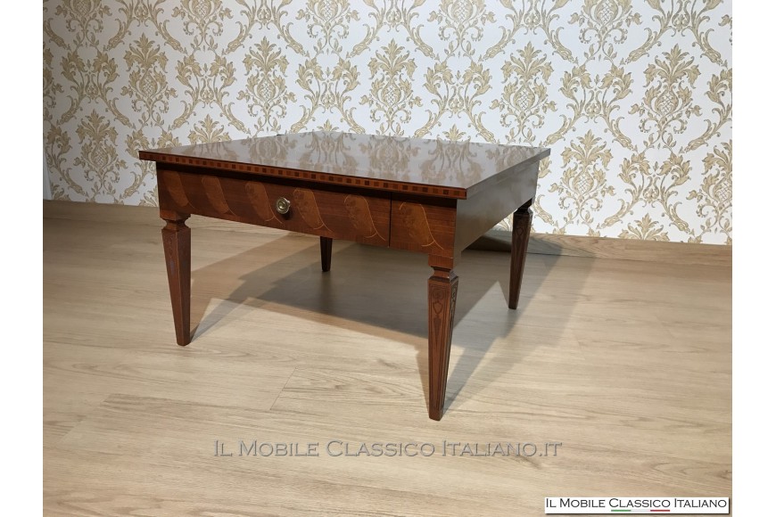 Tavolino salotto legno classico