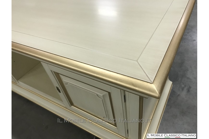 Porta tv classico - Foglia oro - Personalizzato